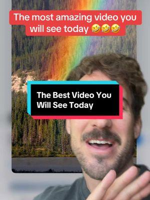 🎥: @officiallyquigley  This is one of my all time favorite videos on the internet.  If this is goodbye.. just know I love you all! 🤟 #funnyvideo #amazingvideo #rainbows #greenscreen 