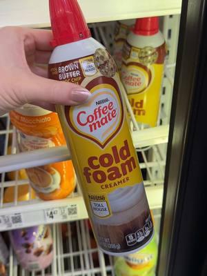 FINALLY found this brown butter cold foam! Have you guys tried?? If so what are your thoughts?? #brownbutter #brownbuttercookie #cookiebuttercoldfoam #coffeematecoldfoam #coffeefinds #coldfoam 