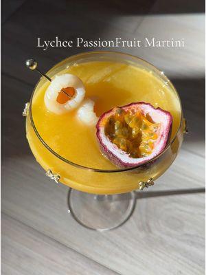 i love a lychee martini, but adding fresh passionfruit juice & @chinola passionfruit liqueur took it up a couple of notches ..I’m obsessed 🍸😋 What you’ll need:  •2 oz vodka  •the juice of 1 passionfruit  •1 oz  lychee juice ( add a little more if you want it sweeter) •3/4 oz passionfruit liqueur  •3/4 oz lemon juice  •lychee and passionfruit for garnish  #martini #lycheemartini #passionfruitmartini #cocktails #cocktailrecipe #drinks