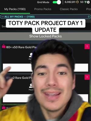 TOTY Pack Project Day 1. How many TOTY did you pack? #teddy127 #fc25 #totypackproject 