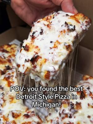 Can you ever have to much ranch?  I love the Detroit style from @Papa’s Pizza & BBQ , it’s crispy and they load up the toppings! #metrodetroit #detroitstylepizza #ranch 