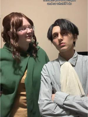 🤨🫵 #leviackerman #hangezoe #aot #attackontitan #fyp #fypage #snk #levi #leviackermancosplay #levicosplay #hangecosplay #hangezoecosplay 