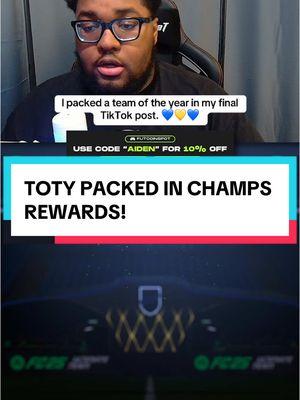 What a way to end my final champs rewards video on TikTok, I’m going to miss you guys. #fc25 #fc25ultimateteam #teamoftheyear #eafc25 #fyp #foryoupage 