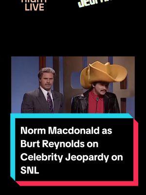 Norm Macdonald compilation as Burt Reynolds (a.k.a. Turd Ferguson) on Celebrity Jeopardy! on Saturday Night Live. With Will Ferrel as Alex Trebec. #saturdaynightlive #normmacdonald #burtreynolds #willferrell #celebrityjeopardy #jeopardy #alextrebek #snl #turdferguson #mikemeyers #snlsketch #comedy #funny #gameshow #sketchcomedy #snlskit #saturdaynight #viral #fyp 