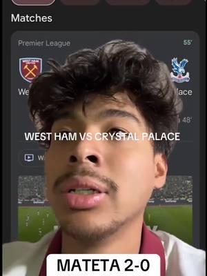 EVERY TIME MATETA TOUCHES THE BALL HE COOKS US BRUH. WEST HAM VS CRYSTAL PALACE IS A LOSS SO MUCH PAIN. #crystalpalace #mateta #crystalpalacefc #westham #westhamunited 