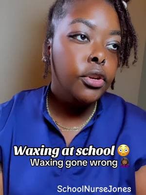 Waxing gone wrong !! 🤦🏾‍♀️ dont do this please … #waxingfails #waxingvideos #asmr #schoolnursejones #schoolnursesbelike #pov #schoolnursesbelike #schoolnurseroleplay #schoolnursejonespov #waxmelts #waxingathome #diywaxing #waxingfail 