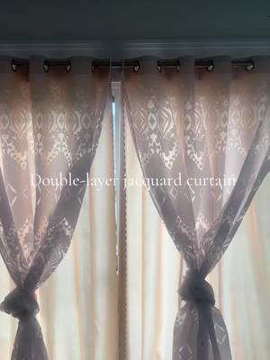 Double-layer jacquard curtain #houseware #doublelayercurtain #househacking #TikTokShop #housedecor #creatorsearchinsights 