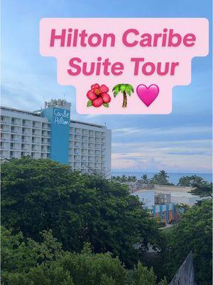 Posting all my drafts since tiktok is going to be “banned” tomorrow🩷🌴🌺 Here is a tour of the deluxe suit at the Hilton caribe in Puerto Rico with an ocean view. Staying at this resort was my favorite part of this trip. I loved everything this hotel had to offer especially to their diamond members. We were able to upgrade to this room for free.  #tiktokban #hilton #hiltonresorts #hiltoncaribe #puertorico #puertorico🇵🇷 #travelwithme #traveltok #RoomTour #hotelrooms 