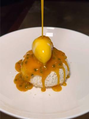 Add this to the list of one of the best desserts in Chicago 🤩😋 Coconut & Passion Fruit Pavlova 🥥 #cfg #chicagofoodguide #chicago #chicagorestaurants #dessert #Love