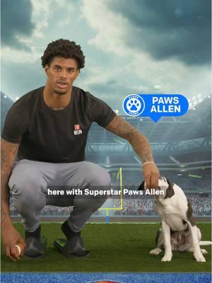 Run fast ✅ enjoy the moment ✅ celebrate ✅ @Buffalo Bills wide receiver @keoncoleman shares his touchdown celebration tips with #PuppyBowl superstar Paws Allen ahead of the big game! 🏈🕺  #GoBills #LetsGoBuffalo #BillsMafia 