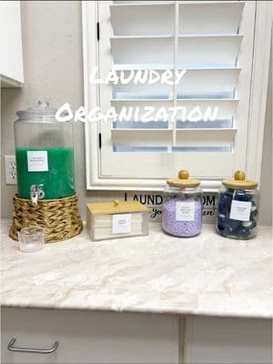 Transform your laundry space into a clutter-free haven! Store detergent, pods, scent beads, and fabric softener sheets in labeled containers for a neat and functional setup. Laundry day just got more organized and stylish! #LaundryOrganization #HomeOrganization #LaundryRoomGoals #DeclutterYourHome #OrganizedLiving #LaundryDayHacks #StorageSolutions #LaundryRoomDecor #TidyHome #LaundryEssentials 