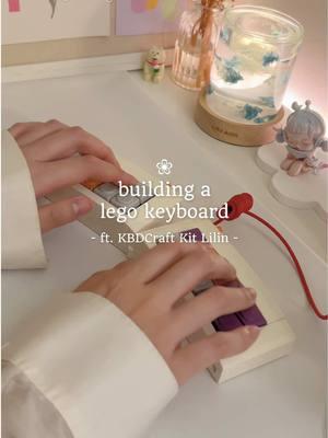 build a baby lego keyboard with me ⌨️ ft. KBDCraft kit lilin ✨ keycaps and switches are included in the kit! #keyboard #mechanicalkeyboard #customkeyboard #keyboardbuild #DIY #asmr #keyboardasmr #typing #desksetup 