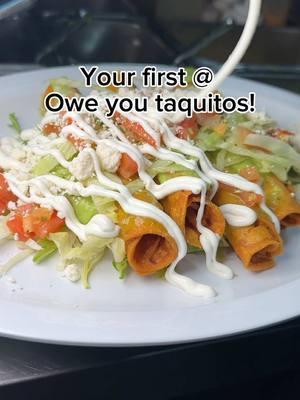 Your first @ owe you a plate full of Taquitos‼️🔥 📍6883 S. Eastern Ave #200 Las Vegas. ⏰ 10:00 AM - 8PM  Everyday  🚚 Foodtruck 4915 Steptoe St  ⏰6PM-12AM Fri & Sat #taquitos #chickentacos #tacosdepollo #vegasfood #vegaslocal #mexicanfood #lasvegasrestaurants #lasvegaseats #lasvegaslocals #comidamexicana #tacolover #tacoshop #mexicansbelike #mexicanstyle #vegasrestaurants #lasvegaseats #tacos #tacosmexicanos 