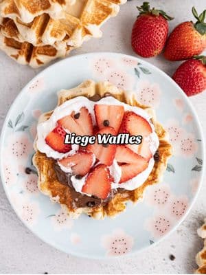 Have you had a Liege Waffle before? 😋 They are slightly crispy on the outside with a soft, almost spongy interior. With a unique sweetness characterized by being a liege waffle, this recipe is the perfect base for a savory or sweet breakfast.  This easy, flavorful liege waffle recipe is the waffle love copycat you’ve been searching for! Search ‘waffle love’ using the link in my bio for my copycat recipe!  #waffles #liegewaffles #baking #Foodie #recipes #recipesofinstagram #wafflelove #wafflelover #dupe #copycat 