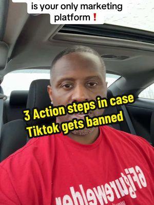 The are 3 Action Steps just in case TikTok gets banned that you can do. #tiktokban #massfollowing #passiveincome #makemoneyfromhome #ilostmyjob 