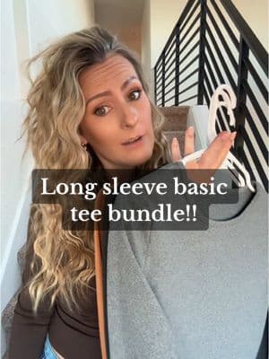 Basics in a bundle are what we live for round here! These long sleeve tees are comfy and just the right fit!  #creatorsearchinsights #bundle #basics #longsleeve #longsleevetee #tiktokfashion #tiktokshopfinds #dealsforyou #tiktokdeals #tiktokmademebuyit #womensclothing #toptierjanuary 