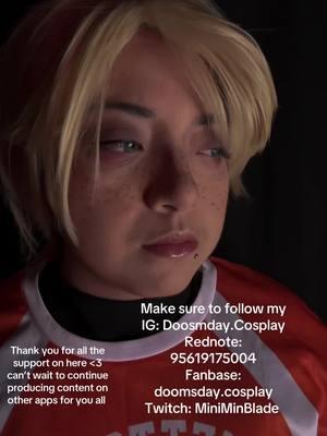 Of course gonna use the app till it stops working on my phone but !! Please do join me on other apps 💗💗 #aaronminyard #aaronminyardcosplay #aftg #allforthegame #aftgcosplay #tfc #thefoxholecourt #tfccosplay 