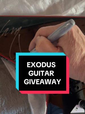 Signed @garyholt_official @exodusbandofficial Guitar is live on our website! Enter your email for a chance to win!! * Winners announced January 20th! ** WEBSITE WILL BE RESTOCKED ON THE 20TH AND THE @exodusbandofficial COLLABORATION WILL BE LIVE!! #blackcraftcult #exodus #blackcraft 