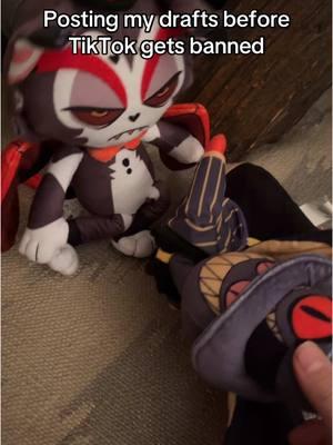 Posting my drafts before TikTok gets banned. Featuring my friend #foryoupage #fyp #foryoupagethis #hazbinhotel #helluvaboss #hazbinhotelmerch #helluvabossmerch #hazbinhotelplush #helluvabossplush 