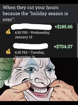 #jokerface #holidaysareover #reality #relateable #capitalismsucks 