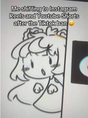 I didn’t make as much content as before but I’m glad I met many of ya cause of my silly tiktoks 🥺 (I will be posting more tiktoks before this shutdown) #art #doodle #tiktok #relatable #cute #chibi #funny #oc #art #tiktokban #artistsoftiktok 