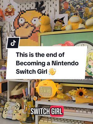 The series that started it all 🥹. I want to thank all the people that joined me along this journey of becoming a Nintendo Switch girl. Thank you to the 13,000 people that followed me 2 years ago on January 31st. Thank you to all my Cozy gamer friends that I've made along the way. Thank you to all the people that waited for me to make content while I was going through a slump.  Thank you to all of you that have supported me! #nintendo #nintendoswitch #nintendoswitchgirl #desksetup #deskgram #yellowaesthetic #cozydesksetup #pcsetup #psyduck #pokemon #shugochara #cozygamer #cozygames #cozygaming 