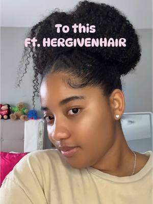 Another hair tutorial ft @hergivenhair!  #lowmanipulationhairstyle #hairtok #fyp #viral #type3c4ahair #curlyhairstyles #hergivenhair #kinkyhair #kinkycurlyhair #hergivenhairormyrealhair💗 