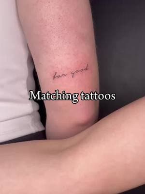 Matching tattoos are so cute✨🤍 #ironmoes #matchingtattoos 