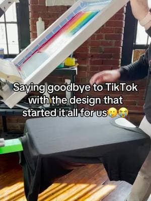 Throwing it back to the design that started it all for us😭🥲 Thanks for everything you’ve given us and thanks for the memories, TikTok🫶🏻 We love you! #goodbyetiktok #tiktokban #endoftiktok #SmallBusiness #queerowned #throwback 