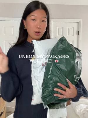 unboxing!! my ig is maddychang in case i have to continue unboxings on there but feeling like this won’t be the last🤞🏽🤍 #unboxing #peppermayo #henne #miaou #revolve #haul