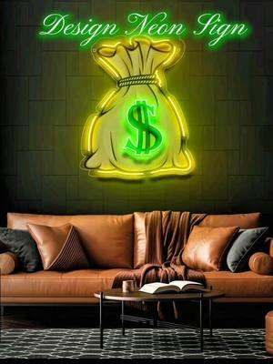 My 2025 Lucky Charm Money Bag arrived #MoneyBag #neonsign  #neonlight #LEDNeonAmbientLight  #wallArtDecor #roomDecor #luckycharms #goodluck #money  #trendingproducts #tiktokmade #ttshop 