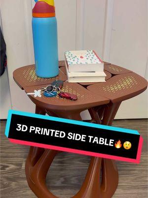 It’s time that I 3D printed something useful so I printed a 3D PRINTED SIDE TABLE🔥😲 #3d #3dprinting #3dprint #3dprinted #fyp #fypシ #viral #zxycba #3dprints #3dprintinglife #3dprintingtiktok #3dprintingfail #3dprintingnerd #3dprintingtips #3dprintingideas #bambu #bambulabs #bambup1p #asmr #3dprintingasmr #satisfying #satisfyingvideo #table #sidetable #usef #tables #sidetables #DIY 