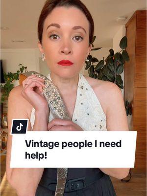 Hoping something can be done so I can wear it 🤞 How did you even go about removing those closures? #vintagefashion #vintage #1950sdress #vintagebelt 