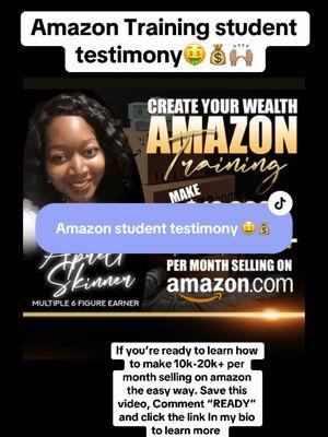 She’s another one on her way to 10-30K months selling on Amazon and firing her boss!!💰🙌🏽 Here are 10 Benefits of selling on Amazon🤑💰⬇️⬇️ 	1.	Low startup costs 	2.	learn cash flow without working a job  	3.	Flexible work location/you can do this from anywhere  	4.	Amazon handles fulfillment (FBA) 	5.	Access to millions of customers-no marketing needed  	6.	Scalability opportunities 	7.	No need to create your own products-sell major brands that are already selling  	8.	Develop valuable business skills 	9.	Low-risk product testing-you can start with a small budget  	10.	Potential for financial freedom and time freedom  To get started Go to ⬇️⬇️ If you’re spending money on Amazon you should definitely be making money selling on Amazon!  www.wealthwithaprell.com #amazonseller #amazonfba #amazonfbm #retailarbitrage #onlinearbitrage #amazonhelp #SellingOnAmazon #onlinebusiness #amazon #SellingOnAmazon