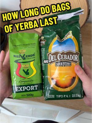 How Long Does A Bag Of Yerba Mate Last?🧉 #yerbamate #mate #tea #mateargentino #materos #yerbamatetok 