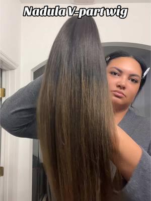 Nadula v-part wig #vpartwig #wiginstall #wigtutorial #nadulahair #silkeningmist #tymoairflow #newyearnewme @nadula hair @FEMMEHAIRCARE @TYMO BEAUTY US 