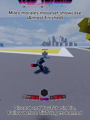 I will add more moves soon! #roblox #robloxgame #spiderman #milesmorales #spiderverse #spidermanacrossthespiderverse #robloxbattlegrounds