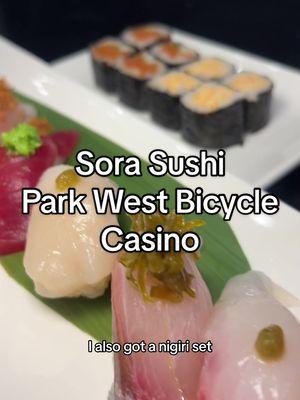 I love making money and eating this us my prefered habitat  #parkwestbicyclecasino #sorasushi #bellgardens #gamblingterms  Please gamble responsibly | | 1-800-GAMBLER | BSIS License No. 1358