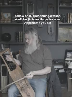 Rigged up a Livestream setup. If we go dark at 12:01 am I want to thank you all again! TikTok got me back into playing music and pushed me to make more instruments. Follow me on the other platforms (even though they're awful) for now. I should be live again off and on until midnight. #cinematicmusic #luthier #talharpa #music #folk