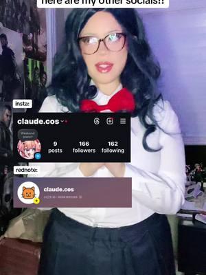 i tried to follow back all 300 of my moots!!! #tiktokban #cosplay #cosplayer #instagram #rednote #danganronpa #claudecos 