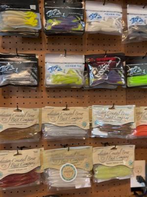 The @nxnstxpfishingcharter shop is loaded up with @JRZ Lures @Coastal Brew Bait Co. @DownSouthLures & @kwigglers for anything the bay has to offer! #charterfishing #guidelife #lures 