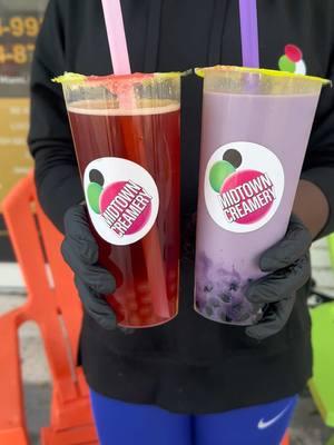 🚨Milk Tea or Fruit Tea? #bobatea #passionfruit #taro #tea #drink #popping #poppingboba #yummy #fyp #foryoupage #midtowncreamery #miami #godisgood 