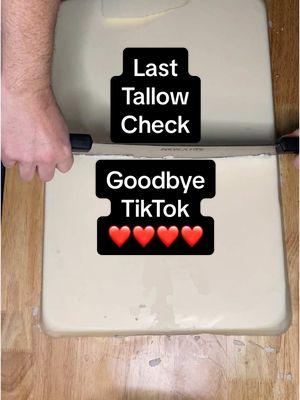 Let’s say goodbye to TikTok with one last tallow check. Find me on the other platforms, and of course, at our website, 516homestead.com. Thank you all so very much for all your support and love ❤️ #tallow #tallowtok #beeftallow #homestead 