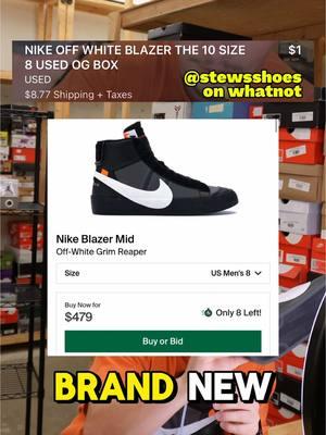 $1 START ON AN OFF-WHITE #fyp #foryoupage #sneakers #sneaker #viral #sneakerhead #sneakerheads #reseller #resell #auction #whatnot #liveselling 