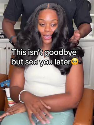 It’s not goodbye!!  I love y’all 🥺🥺🥺🥺🥺 Follow my other platforms!!! #tiktokban #hairstylist #customwig #rawhair #burmesecurly #sewin