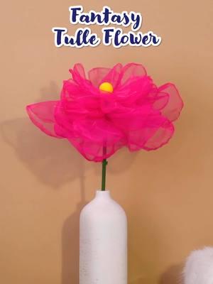 Blooming in layers of tulle and love 🌸💫#blossom #flower #fakeflower #flowerdiy #DIY #diyhomedecor #diypartydecorations #party #partydecorations #giantflower #foreverflower #tulle 