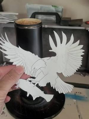 Magic paint, just draw and drop #magic #justlikethat #eagle #freedom #herefishyfishy #wildlife #kustomkoffeekup #functionalart #stanleywho #contigocups #createxcolors 