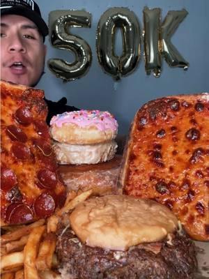 50K FOLLOWERS!!! 🎉 Thank you all so so much! 🙏🏼❤️ Celebrating with Pizza, Smash burger and donuts 🤩🔥  #zorchpizza #smashedrva #countrystyledonuts #pizza #pizzalover #pizzatime #pizzatiktok #pizzatok #pizzareview #smashburger #burger #burgertok #burgermukbang #burgerlover #donuts #donutshop #donutmukbang #donutlover #rvarestaurants #rva #804foodie #rvatok #rvafoodie #richmondva #asmr #asmrsounds #asmrvideo #asmrfood #asmreating #eating #eatingsounds #eatingasmr #eatingshowasmr #eatingfood #mukbang #mukbangeatingshow #mukbangasmr #mukbangtiktok #mukbangasmrfoods #watchmeeat #comeeatwithme #letseat #dessert #desserttiktok #desserttok #dessertsoftiktok #dessertlover #chewing #chewingsound #crunch #crunchy #crunchyasmr #crunchysounds #food #Foodie #foodtiktok #FoodTok #foodreview #FoodLover #foodasmr #foodontiktok #foodietiktok #fyp #viralvideo #satisfyingvideo #satisfyingsounds #satisfyingasmr #satisfy #goodeats #bigbites 