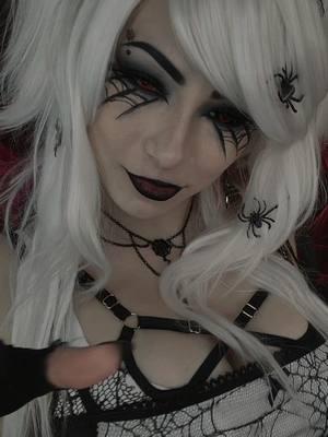 Modeling contact lenses for @MocoQueen, use code Nikki for a discount 💜  #mocoqueen #egirl #altgirl #altstyle #altfashion #alternativefashion #gothgirl #goth #gothic #gothgf #makeup #mua #gothicbeauty #gothicstyle #btggf #alttiktok #alttok #halloween #halloweenmakeup #spiderweb #spiderwebmakeup 