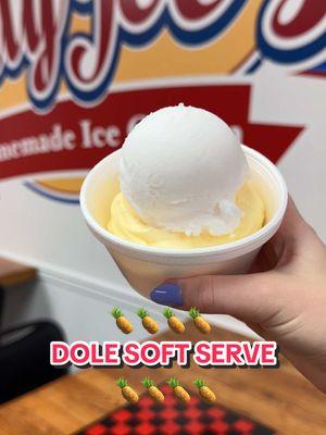 Different ways to eat our 🍍PINEAPPLE🍍 Dole soft serve🤤🤤 Dole soft serve is a dairy-free option🫨 Our Dole soft serve rotates every Thursday‼️‼️  #foryou #fyp #nepa #jittyjoes #homemadeicecream #yummy #icecream #ediblecookiedough #italianice #dubaichocolate #chocolatecoveredstrawberries #dole 